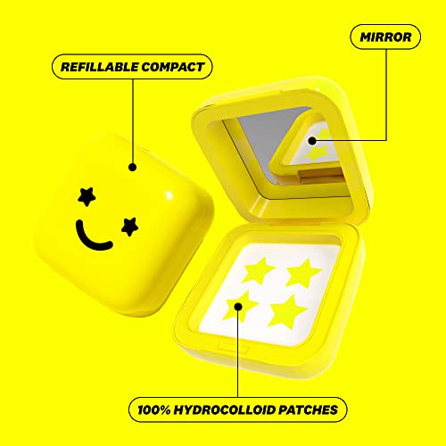 Starface Hydro-Stars Big Yellow, Hydrocolloid Pimple Patches, Absorb Fluid and Reduce Inflammation, Cute Star Shape, Vegan and Cruelty-Free Skincare (32 Count)