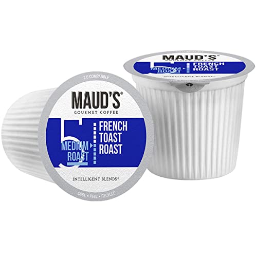 Maud's Super Flavored Coffee Variety Pack, 80ct. Solar Energy Produced Recyclable Single Serve Flavored Coffee Pods Jam-Packed with 16 Flavors - 100% Arabica Coffee California Roasted, KCup Compatible