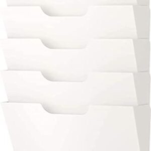 Ikea Kvissle 5 Shelve Metal Wall Magazine File Rack, White