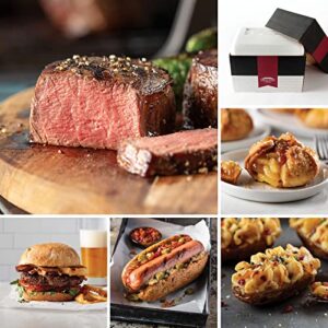 omaha steaks all wrapped executive gift (butcher’s cut filet mignons, omaha steaks burgers, gourmet jumbo franks, stuffed baked potatoes, caramel apple tartlets, signature gift wrap, and more)