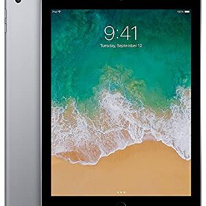 Apple iPad 9.7inch with WiFi 32GB- Space Gray (2017 Model) (Renewed)