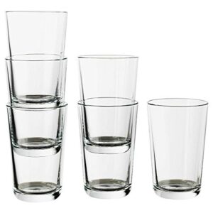 IKEA 365 clear glass 6 pack 5" 10 oz 702.783.58, 6 Count (Pack of 1)