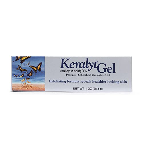 Keralyt 3% Salicylic Acid Gel - Exfoliating Moisturizing Skin Gel - Promotes Relief from Itchy, Redness, Dryness, Roughness, and Flakey Skin from Psoriasis, Eczema, Acne, Dermatitis