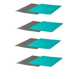 IKEA FINFORDELA Flexible chopping board, Dark gray, Dark Turquoise(Pack of 4)