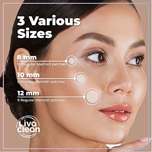 LivaClean 48 CT 24 Hydrocolloid Nose Strips & 24 Pimple Patches - Overnight Zits Pore Strip - Nose Hydrocolloid Patch for Oil Face - Large Nose Pimple Patch Mighty - Hero Acne Nose Patch Hydrocolloid