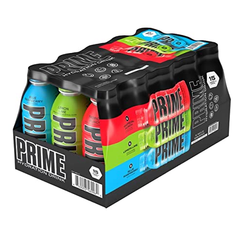 Prime Hydration Drink Variety Pack (16.9 fl. oz., 15 pk.), 16.9 Fl Oz (Pack of 15)