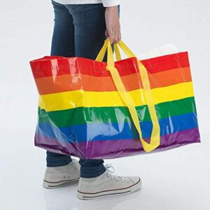 IKEA KVANTING Rainbow Pride Multicolored Bag Shopping Storage Laundry (Standard version)