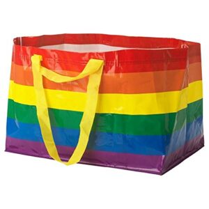 ikea kvanting rainbow pride multicolored bag shopping storage laundry (standard version)
