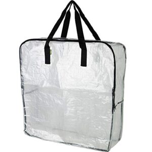 Pack of 3 - Extra Large Clear Storage Bag for Clothing Storage, Under the Bed Storage, Garage Storage, Recycling Bags