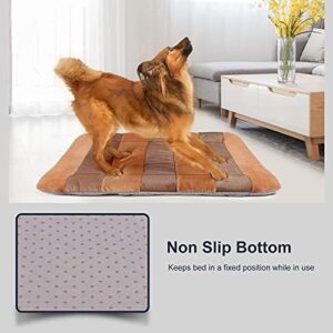 Dog Beds for Large Dogs Crate Pad Mat 48" Dog Cat Pet Bed Sleeping Mats Washable Non Slip Mattress Kennel Pads