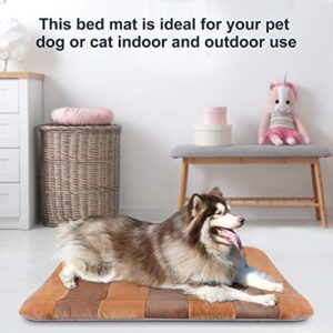 Dog Beds for Large Dogs Crate Pad Mat 48" Dog Cat Pet Bed Sleeping Mats Washable Non Slip Mattress Kennel Pads