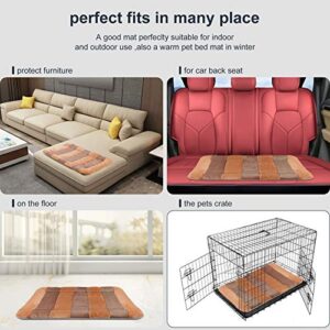 Dog Beds for Large Dogs Crate Pad Mat 48" Dog Cat Pet Bed Sleeping Mats Washable Non Slip Mattress Kennel Pads