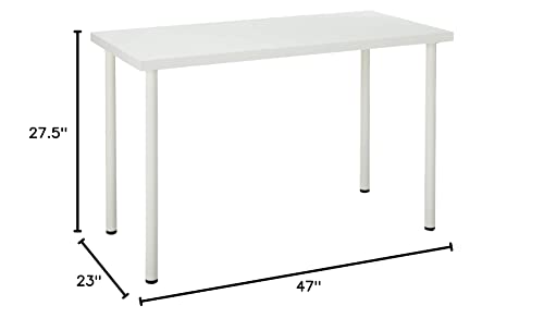 IKEA Linnmon Desk with Adils Multi Purpose 47 1/4x23 5/8 Table, Top and White Legs