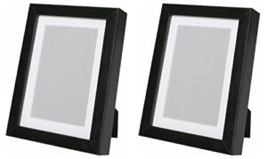 ikea ribba 5×7 picture frame. black. set of 2