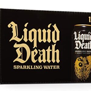 Liquid Death Sparkling Water, 16.9 oz Cans (12-Pack)