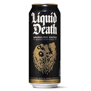 Liquid Death Sparkling Water, 16.9 oz Cans (12-Pack)