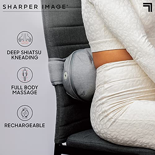 Sharper Image Shiatsu Full Body Multifunction Cordless Massager, Wireless & Rechargeable - Best Massage for Neck Back Shoulders Feet Legs, Holiday Gift