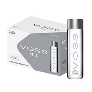 voss premium still bottled water, naturally pure, bpa free, pet plastic, recyclable – crisp, refreshing taste, on-the-go hydration – 500ml (pack of 24)
