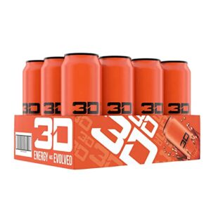 3d energy drink – orange – 12 cans