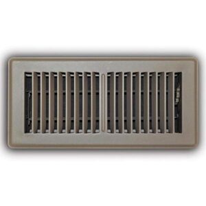everbilt 4 in. x 10 in. brown floor register vent diffuser