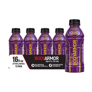 bodyarmor sports drink sports beverage, mamba forever, natural flavors with vitamins, potassium-packed electrolytes, perfect for athletes, 16 fl oz (pack of 12)