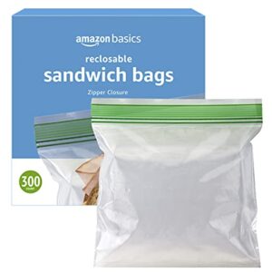 Amazon Basics Sandwich Storage Bags, 300 Count (Previously Solimo)