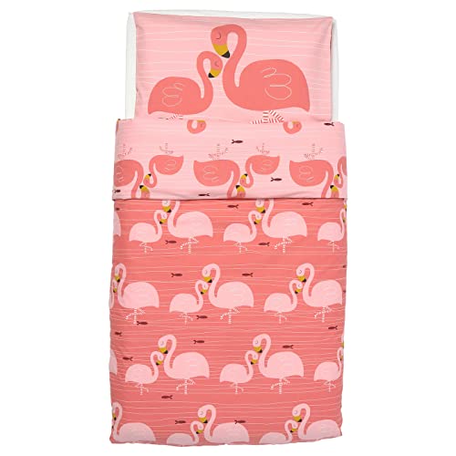 Ikea Rorande Crib Duvet Cover/Pillowcase Flamingo Pink 43x49/14x22 504.625.31