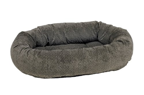 Bowsers Donut Bed, Medium, Pewter Bones