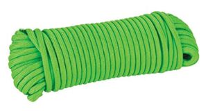 everbilt 1/8 in. x 50 ft. neon green high visibility paracord polypropylene rope