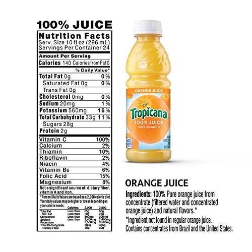 Tropicana 100% Juice 3-flavor Classic Variety Pack,10 Fl Oz (Pack of 24)