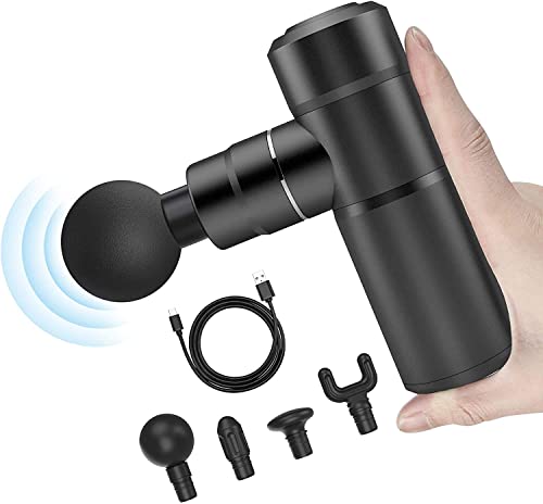 COMFIER Mini Massage Gun, Deep Tissue Massager Gun,USB Charging,Lightweight Portable Percussion Muscle Gun for Athletes,Gifts for Men,Women,Super Quiet Body Massage Gun for Neck,Back,Arm,Leg