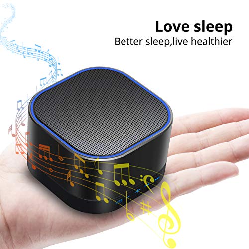 Magicteam Sound Machines White Noise Machine with 20 Non Looping Natural Soothing Sounds and Memory Function 32 Levels of Volume Powered by AC or USB and Sleep Sound Timer Therapy for Baby Kids Adults