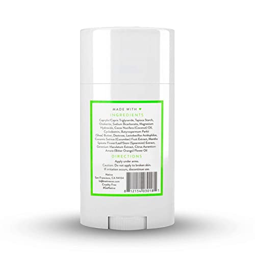 Native Deodorant | Natural Deodorant for Women and Men, Aluminum Free with Baking Soda, Probiotics, Coconut Oil and Shea Butter | Eucalyptus & Mint and Cucumber & Mint - Variety Pack of 2