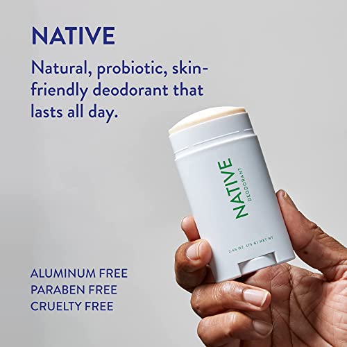 Native Deodorant | Natural Deodorant for Women and Men, Aluminum Free with Baking Soda, Probiotics, Coconut Oil and Shea Butter | Eucalyptus & Mint and Cucumber & Mint - Variety Pack of 2