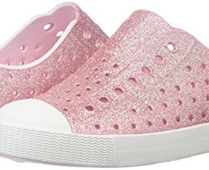 Native Shoes, Jefferson Bling Child, Kids Lightweight Sneaker, Milk Pink Bling/Shell White, 9 M US Toddler