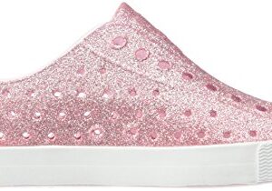 Native Shoes, Jefferson Bling Child, Kids Lightweight Sneaker, Milk Pink Bling/Shell White, 9 M US Toddler