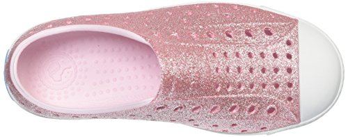 Native Shoes, Jefferson Bling Child, Kids Lightweight Sneaker, Milk Pink Bling/Shell White, 9 M US Toddler