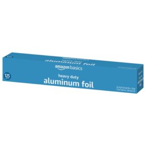 Amazon Basics Heavy Duty Aluminum Foil, 125 Sq Ft (Pack of 1)