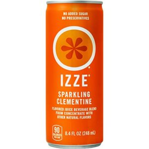 Izze Sparkling Juice, 4 Flavor Sunset Variety Pack, 8.4 Fl Oz (Pack of 24)