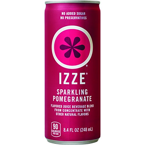 Izze Sparkling Juice, 4 Flavor Sunset Variety Pack, 8.4 Fl Oz (Pack of 24)