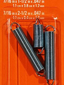 Zinc Plated Extension Springs, Assorted 7/16 in., 4-Pack