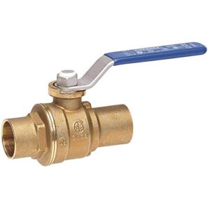 everbilt 205816135 3/4 in. lead free brass sweat x sweat ball valve