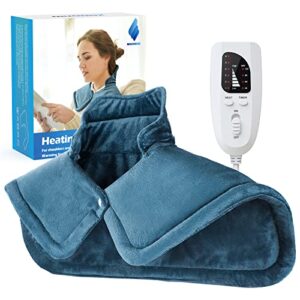 heating pad for neck and shoulders 2lb weighted neck heating pad for pain relief 6 heat settings 4 timers auto off gifts for women men mom dad