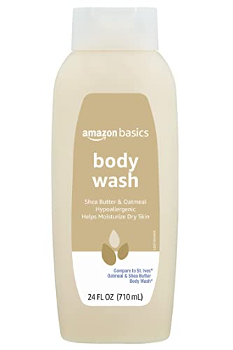Amazon Basics Shea Butter and Oatmeal Body Wash, 24 Fluid Ounces, 6-Pack (Previously Solimo)