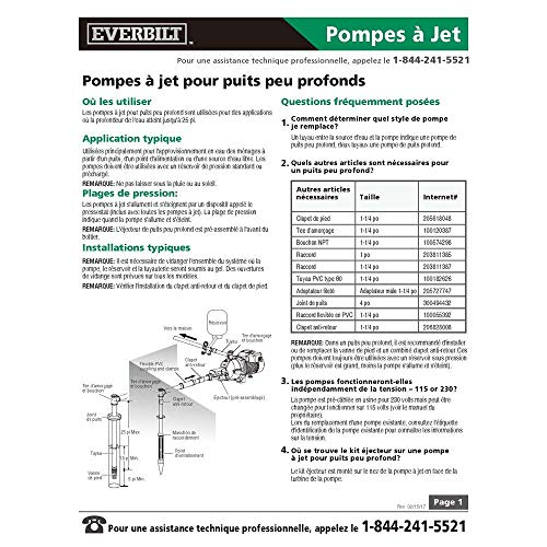 Everbilt jet/tank combo with six gallon tank