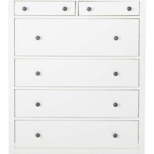 ikeaa IKEA HEMNES 6-Drawer Chest, White Stain ,