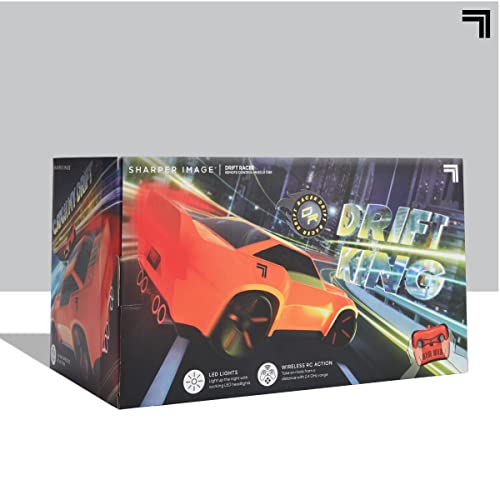 Sharper Image Drift Racer Remote Control Muscle Car, 2.4 GHz Wireless Controller, Functional LED Headlights