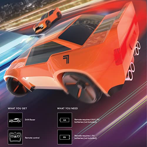 Sharper Image Drift Racer Remote Control Muscle Car, 2.4 GHz Wireless Controller, Functional LED Headlights