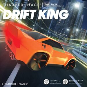 Sharper Image Drift Racer Remote Control Muscle Car, 2.4 GHz Wireless Controller, Functional LED Headlights