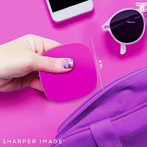 SHARPER IMAGE 5W Wireless Charging Pad with 6 Ft. Cord - Neon Pink